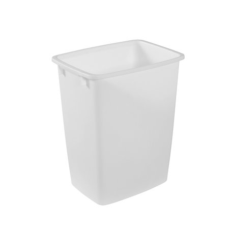 Rubbermaid 9 gal RubbermaidÂ® Indoor White Wastebasket, 9 gal., White, Plastic FG2806TPWHT